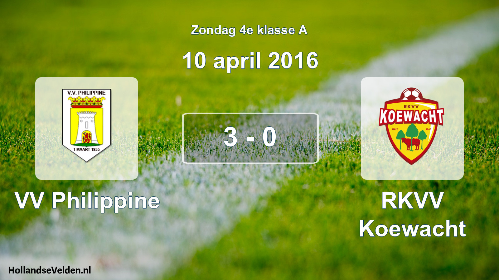 Total number of matches played: VV Philippine - RKVV Koewacht 3 - 0 (10 April 2016)