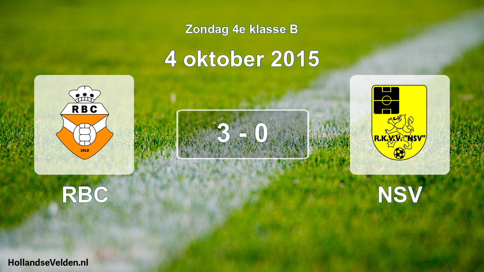 Total number of matches played: RBC - NSV 3 - 0 (4 October 2015)