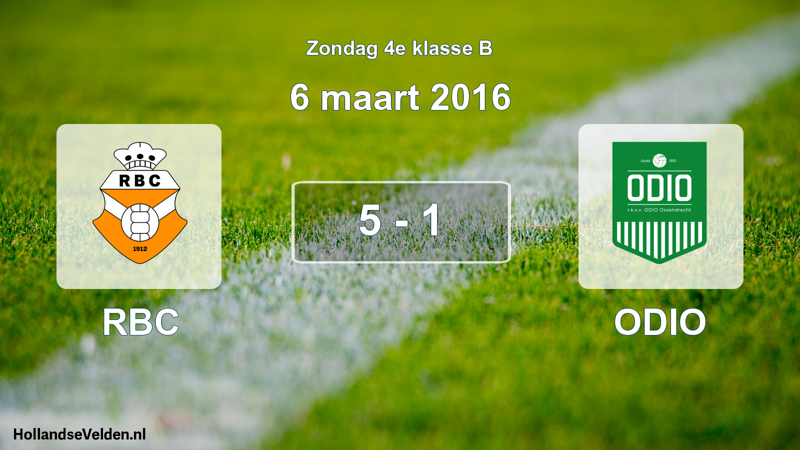 Total number of matches played: RBC - ODIO 5 - 1 (6 March 2016)