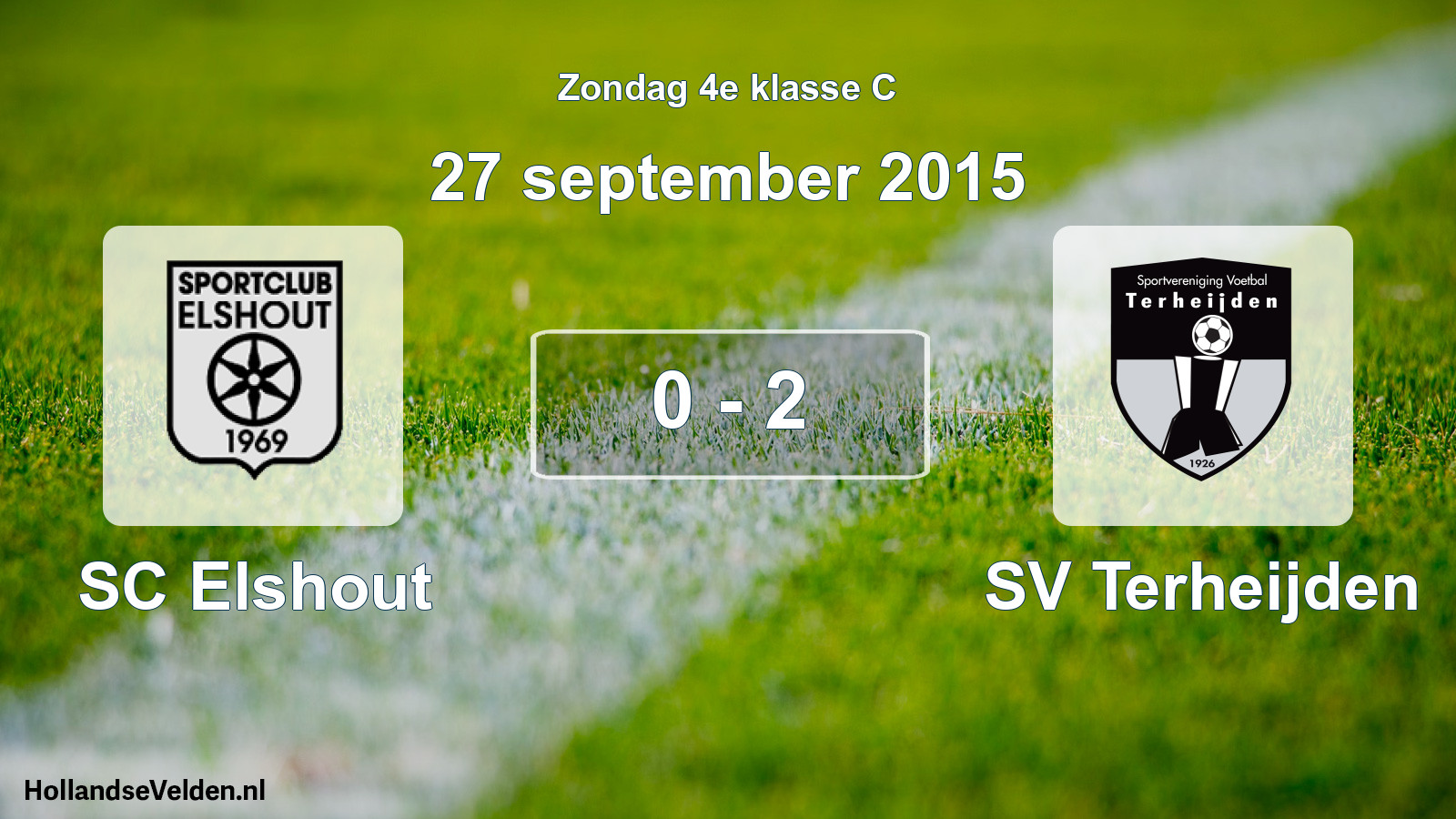 Total number of matches played: SC Elshout - SV Terheijden 0 - 2 (27 September 2015)