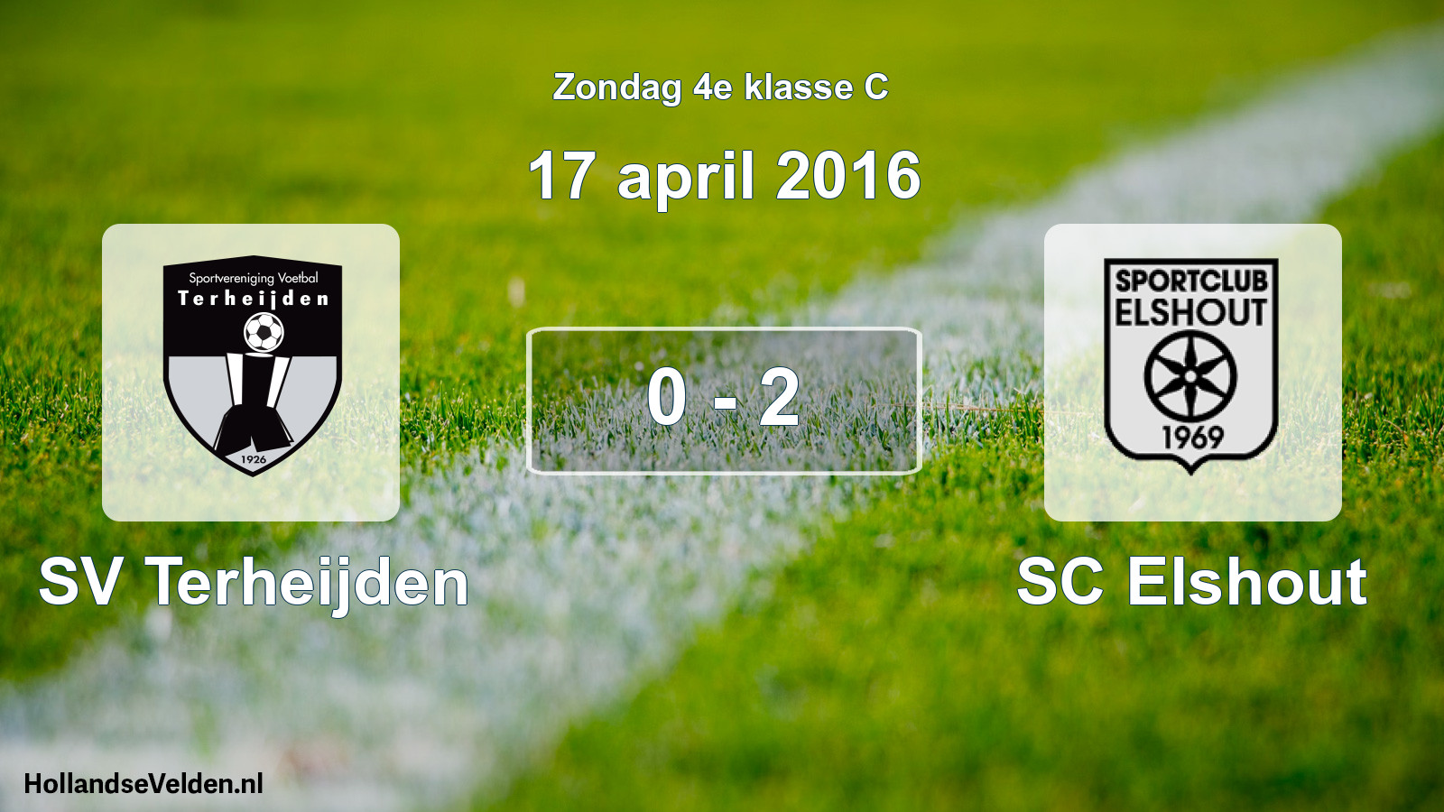 Total number of matches played: SV Terheijden - SC Elshout 0 - 2 (17 April 2016)
