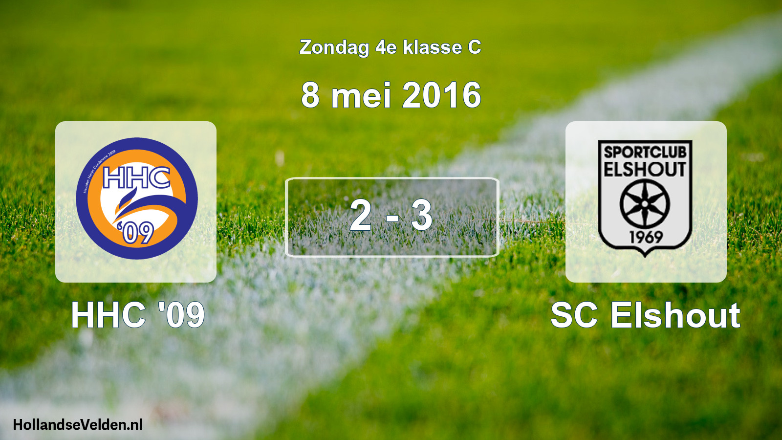 Total number of matches played: HHC '09 - SC Elshout 2 - 3 (8 May 2016)