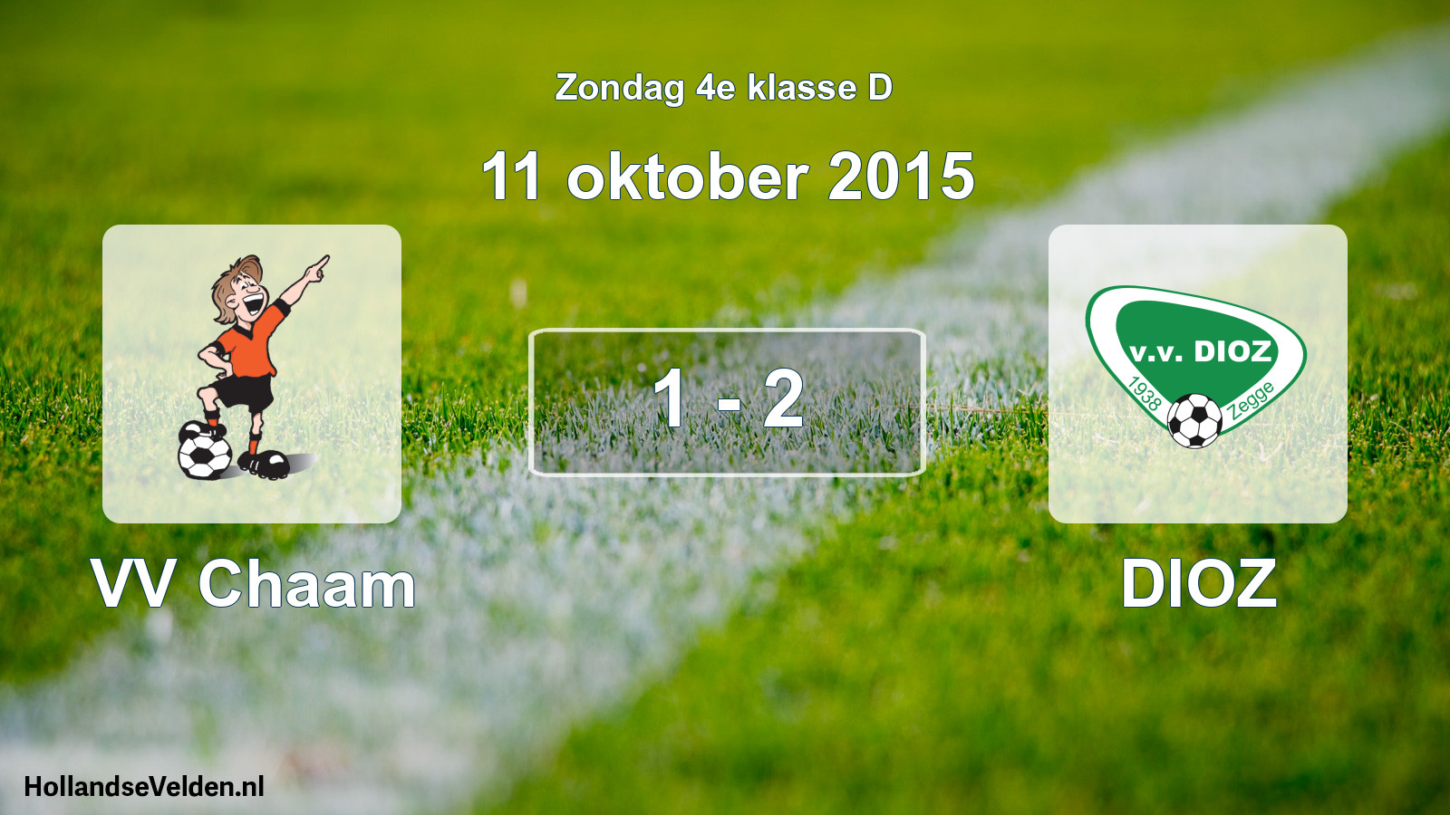 Total number of matches played: VV Chaam - DIOZ 1 - 2 (11 October 2015)