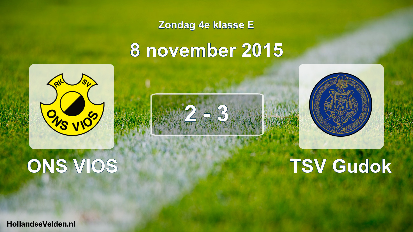 Total number of matches played: ONS VIOS - TSV Gudok 2 - 3 (8 November 2015)