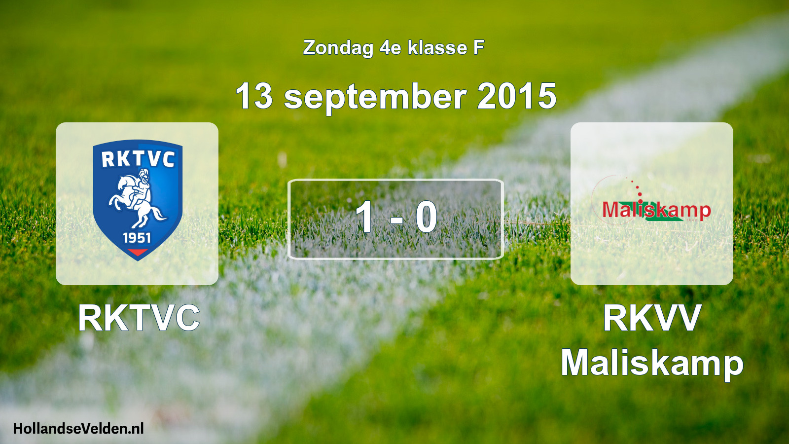 Total number of matches played: RKTVC - RKVV Maliskamp 1 - 0 (13 September 2015)