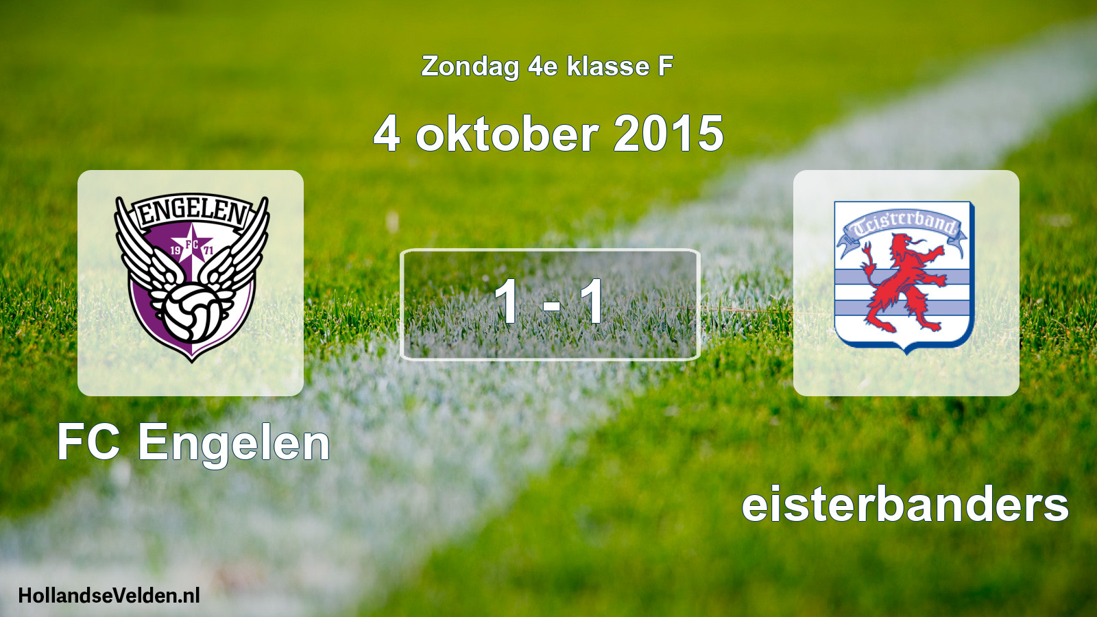 Total number of matches played: FC Engelen - Teisterbanders 1 - 1 (4 October 2015)