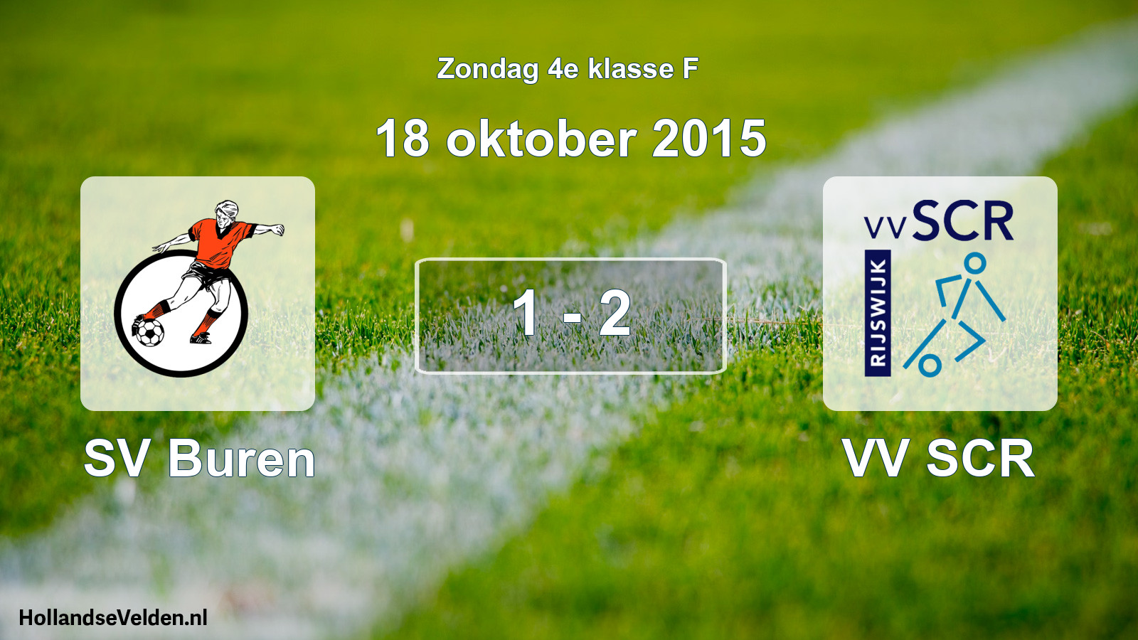 Total number of matches played: SV Buren - VV SCR 1 - 2 (18 October 2015)