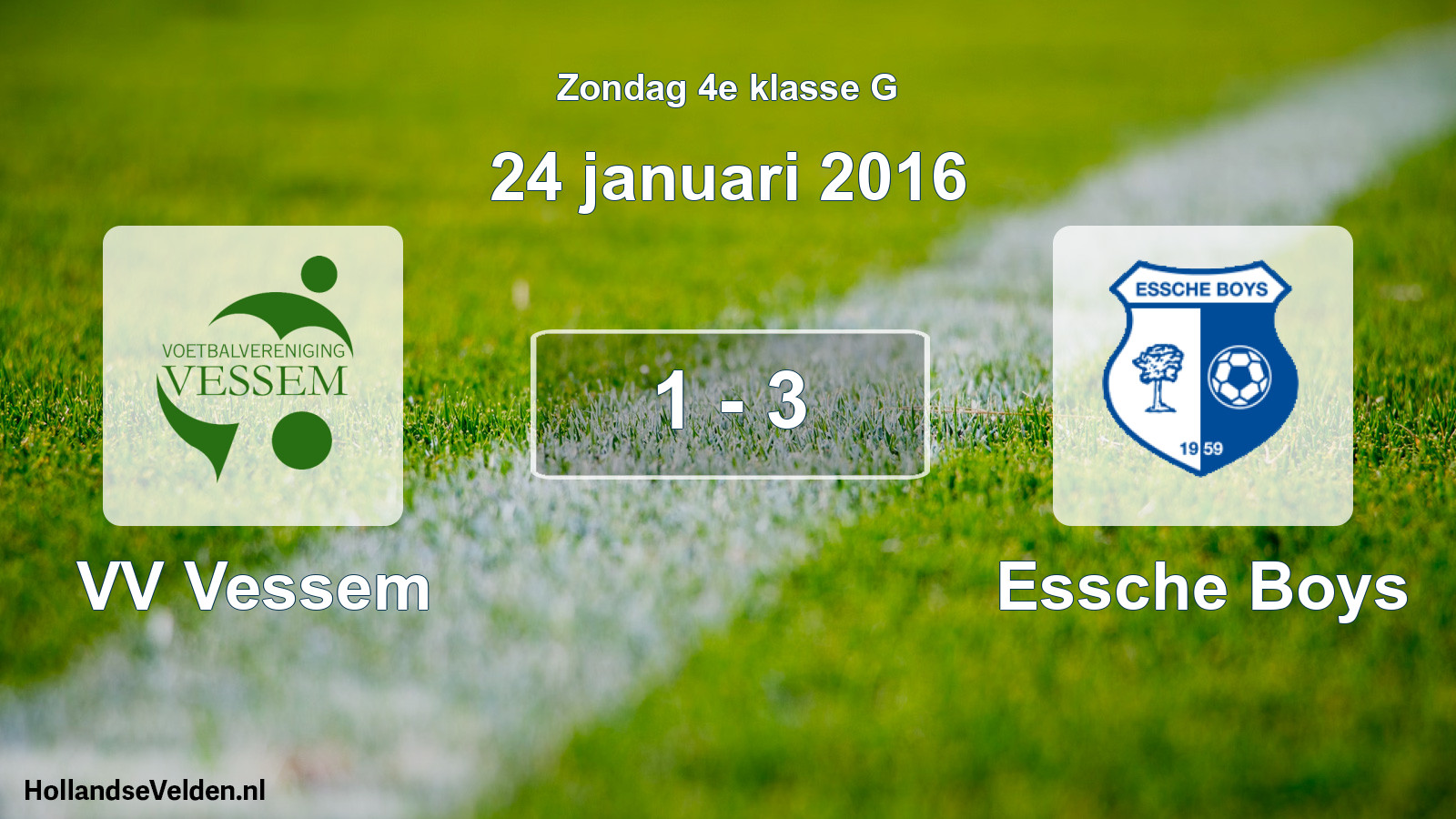Total number of matches played: VV Vessem - Essche Boys 1 - 3 (24 January 2016)