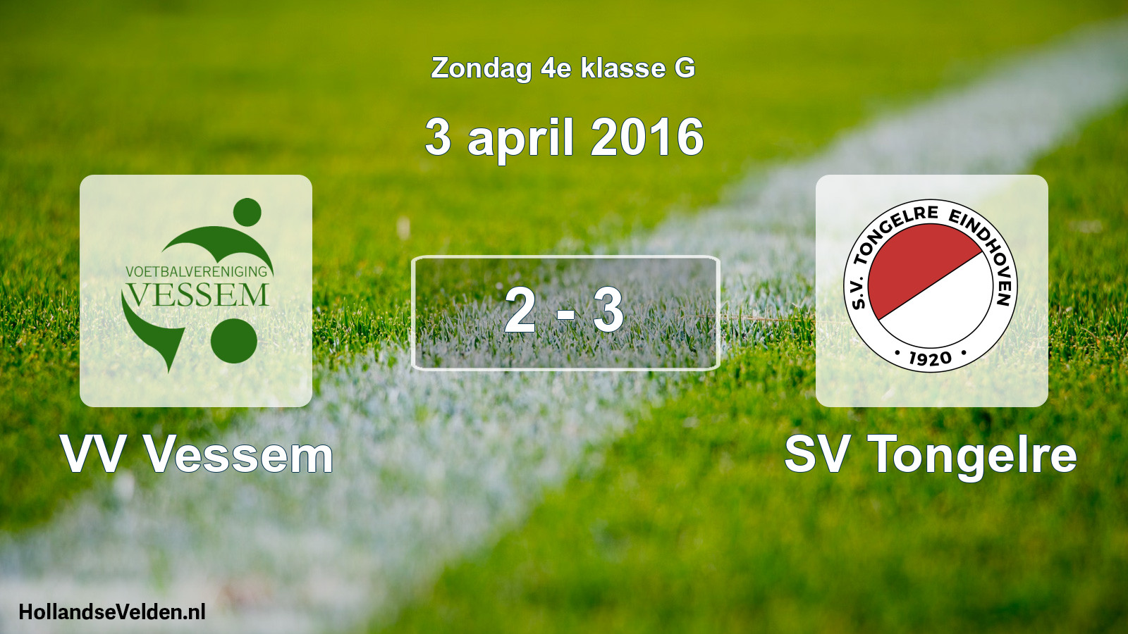 Total number of matches played: VV Vessem - SV Tongelre 2 - 3 (3 April 2016)