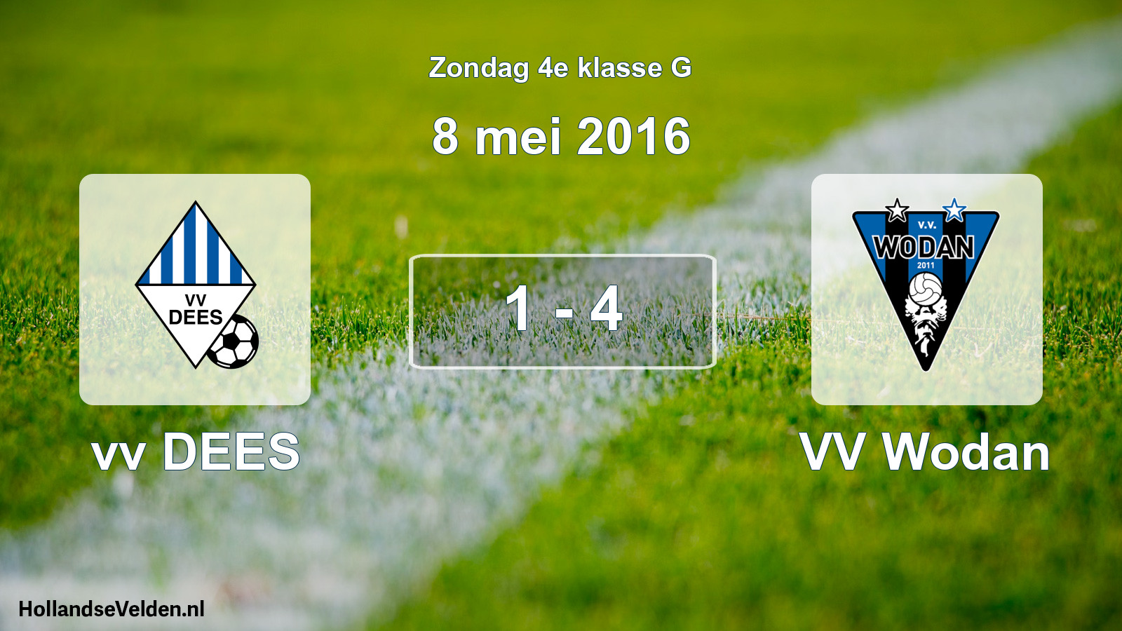 Total number of matches played: vv DEES - VV Wodan 1 - 4 (8 May 2016)