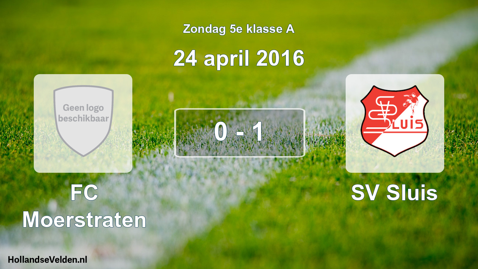 Total number of matches played: FC Moerstraten - SV Sluis 0 - 1 (24 April 2016)