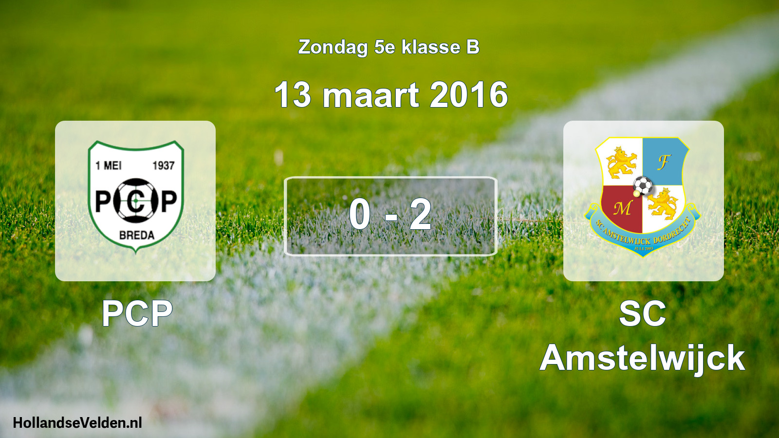 Total number of matches played: PCP - SC Amstelwijck 0 - 2 (13 March 2016)