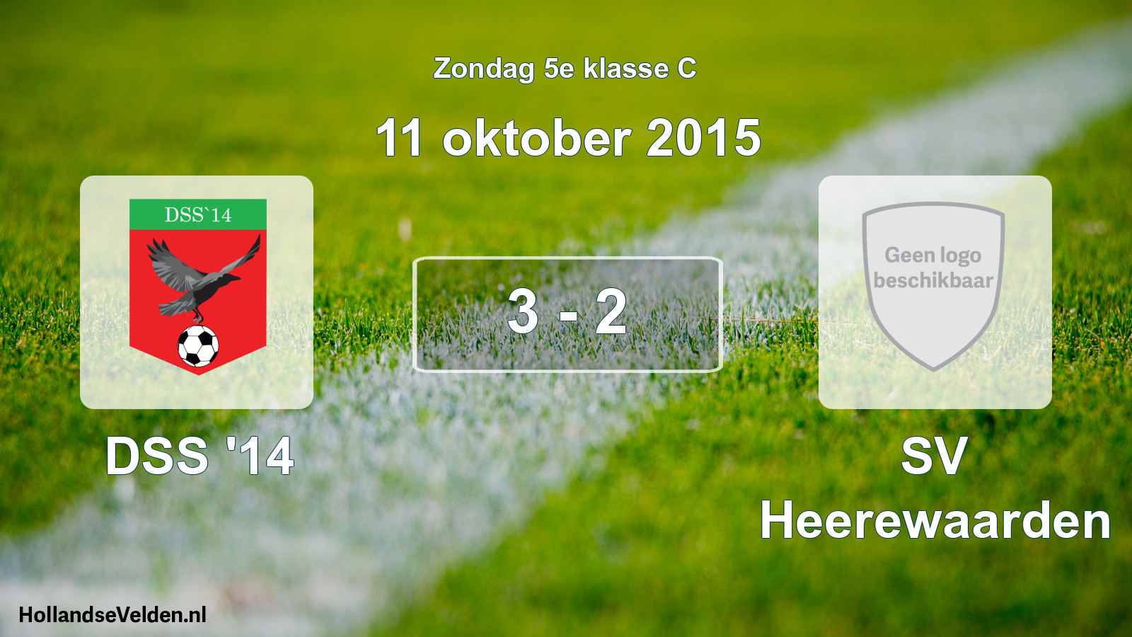 Total number of matches played: DSS '14 - SV Heerewaarden 3 - 2 (11 October 2015)