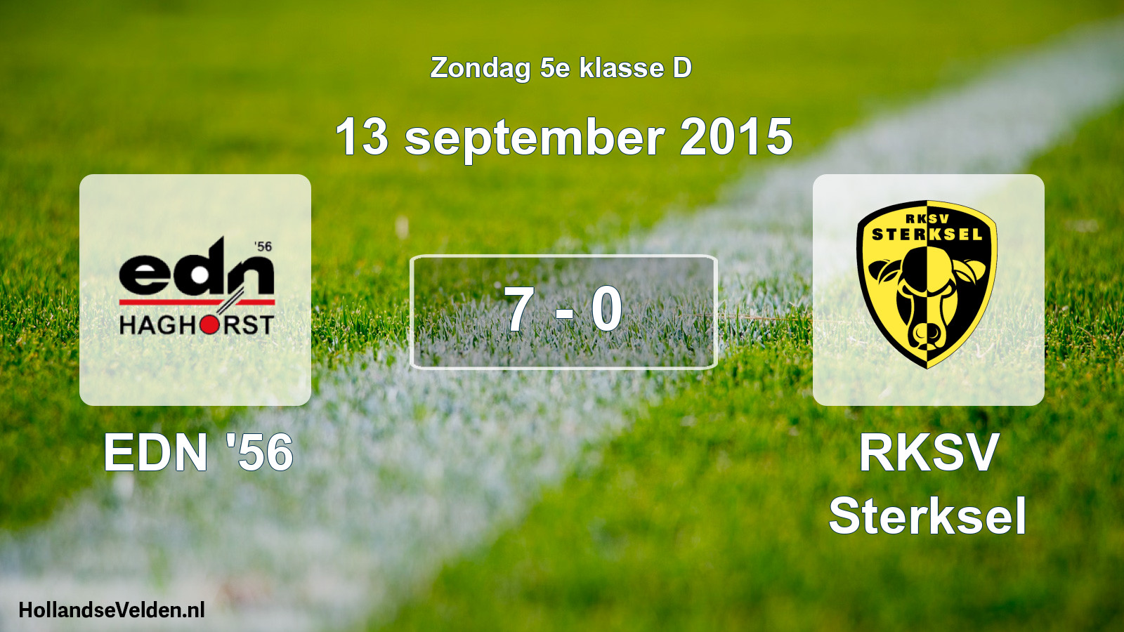 Total number of matches played: EDN '56 - RKSV Sterksel 7 - 0 (13 September 2015)