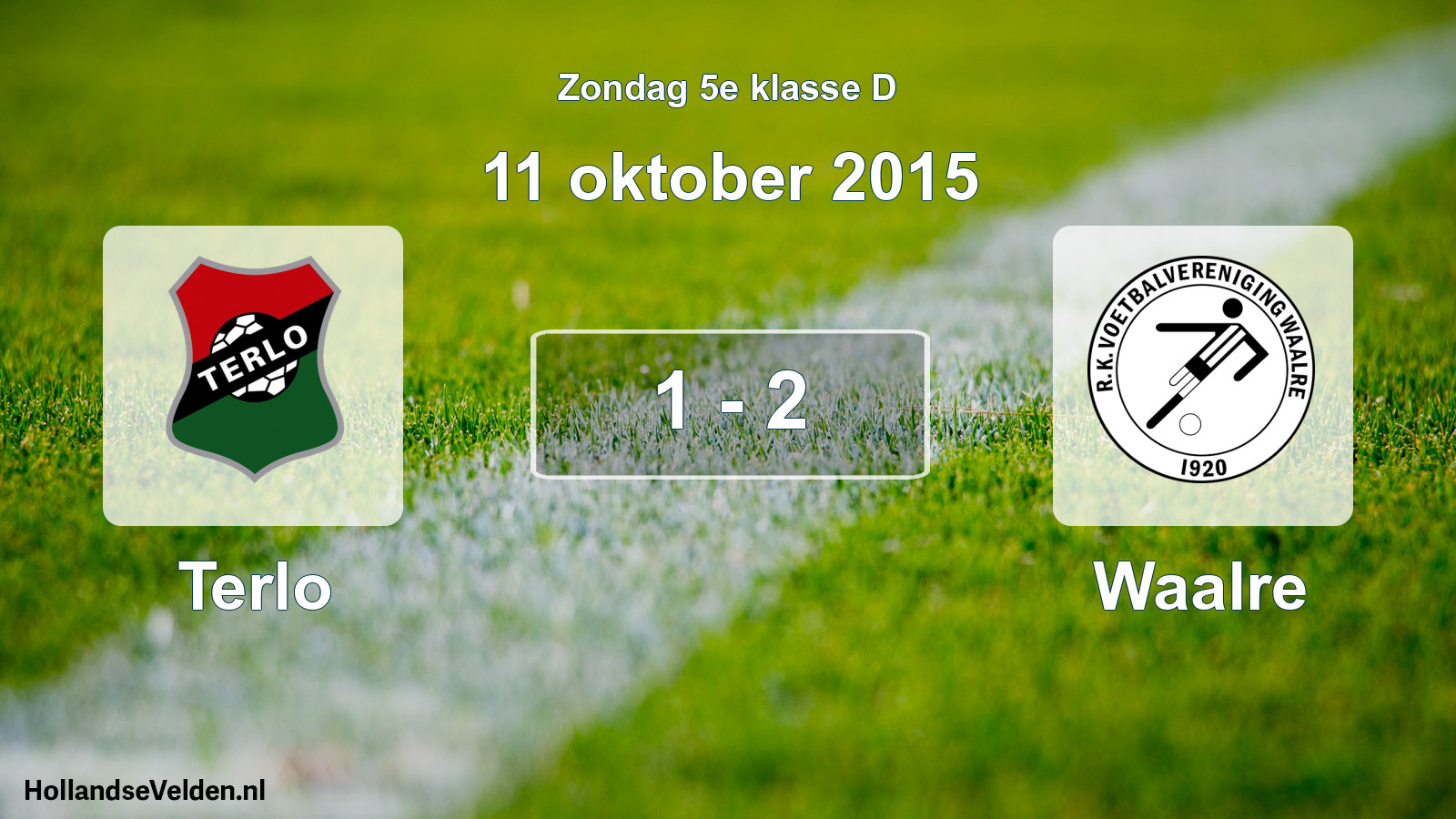 Total number of matches played: Terlo - Waalre 1 - 2 (11 October 2015)