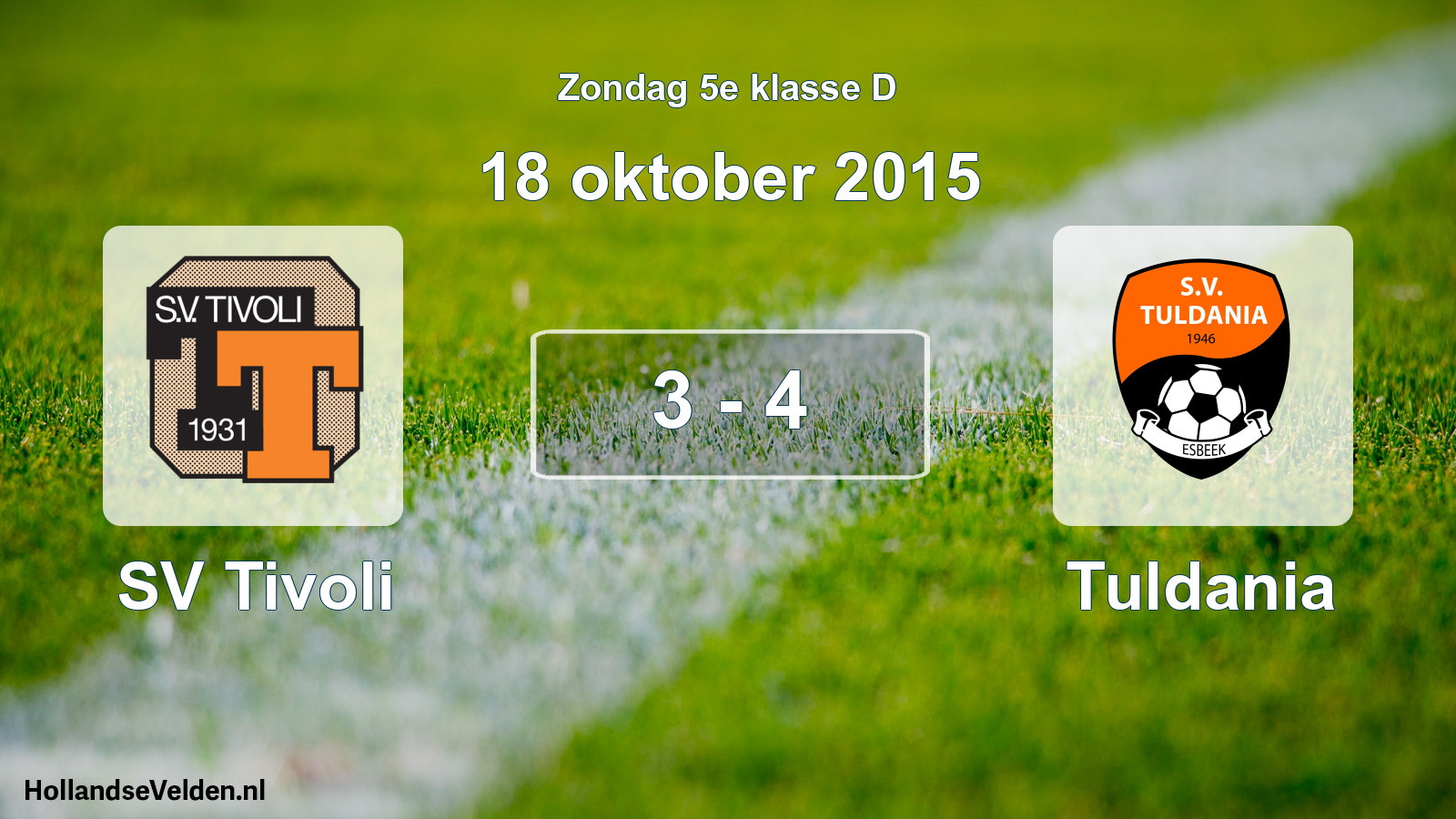 Total number of matches played: SV Tivoli - Tuldania 3 - 4 (18 October 2015)