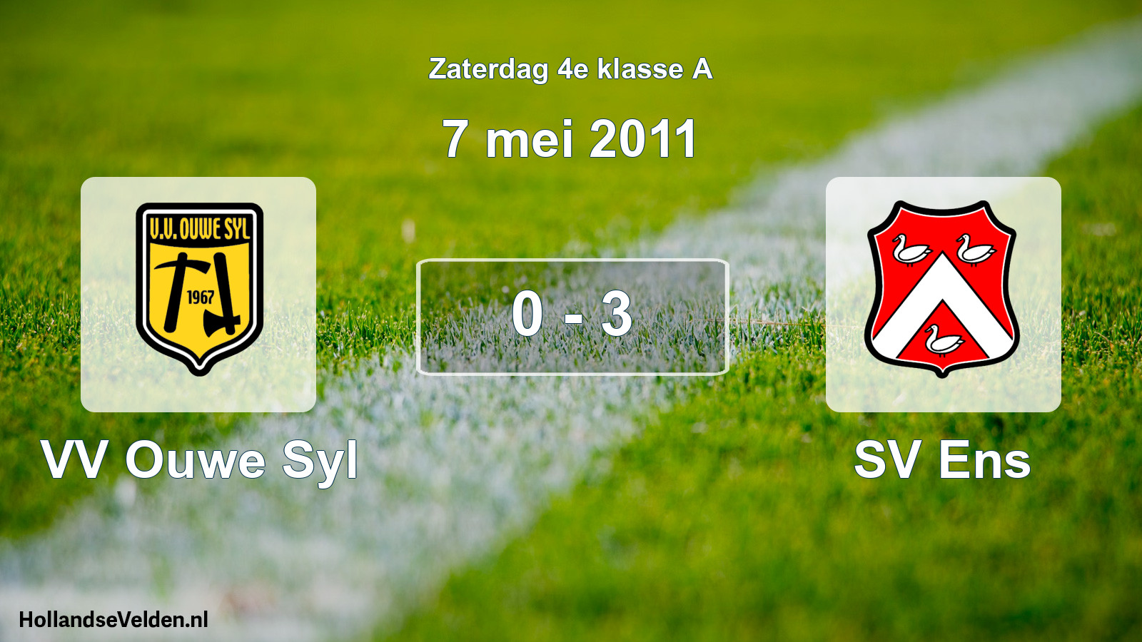 Total number of matches played: VV Ouwe Syl - SV Ens 0 - 3 (7 May 2011)