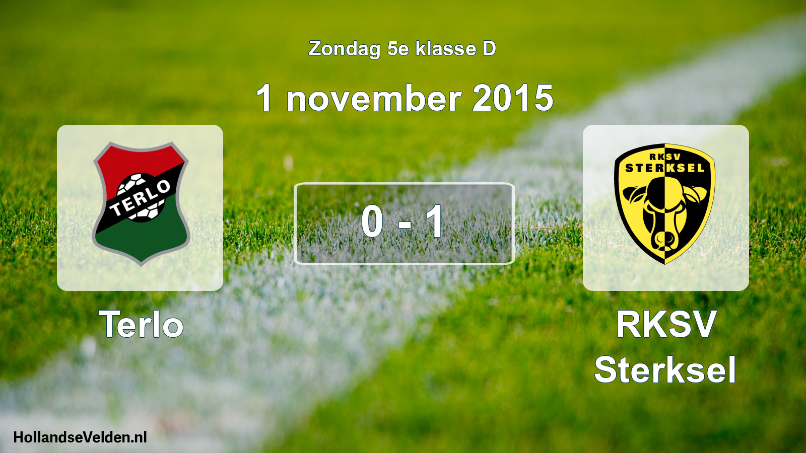 Total number of matches played: Terlo - RKSV Sterksel 0 - 1 (1 November 2015)