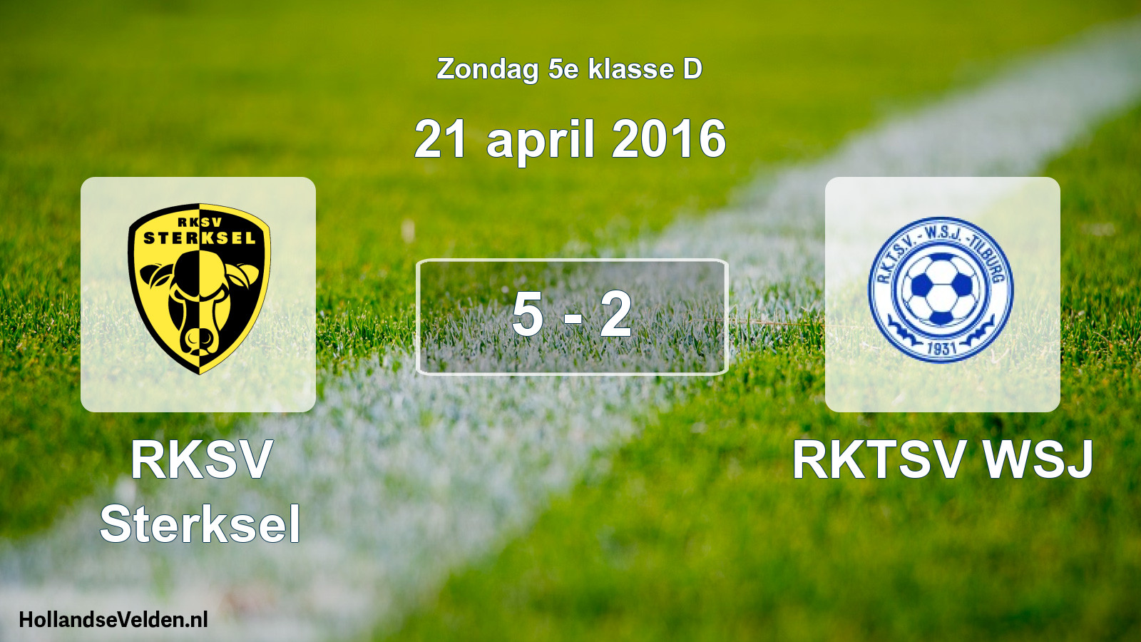 Total number of matches played: RKSV Sterksel - RKTSV WSJ 5 - 2 (21 April 2016)