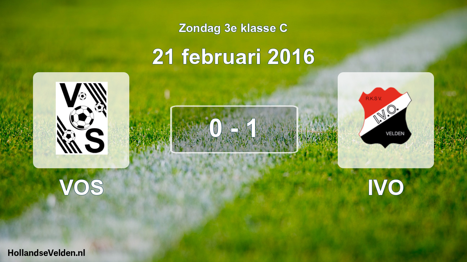 Total number of matches played: VOS - IVO 0 - 1 (21 February 2016)