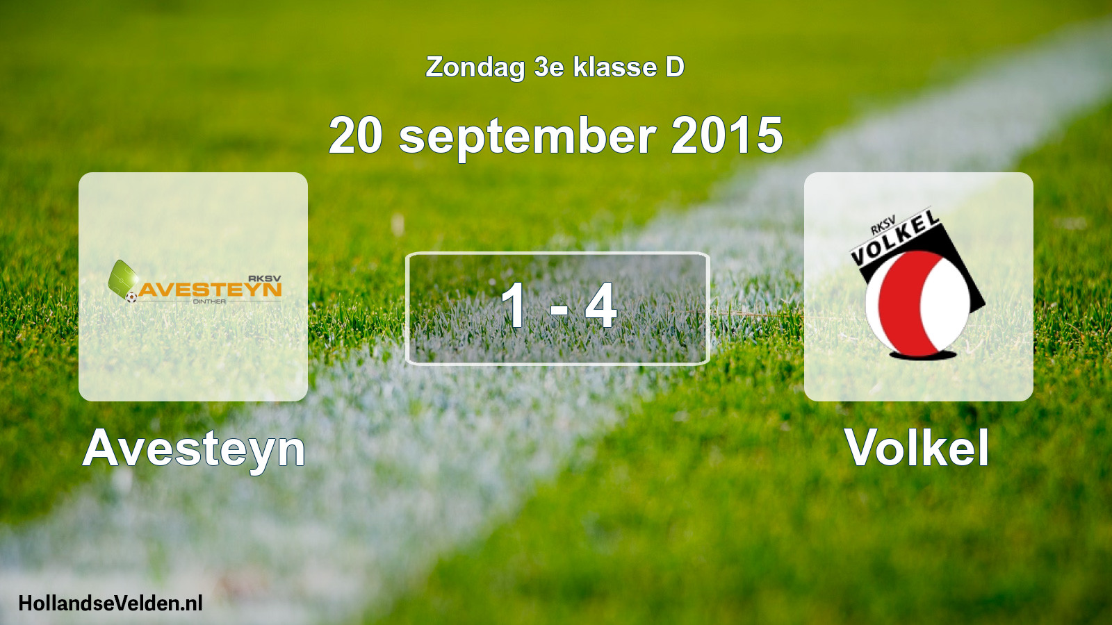 Total number of matches played: Avesteyn - Volkel 1 - 4 (20 September 2015)