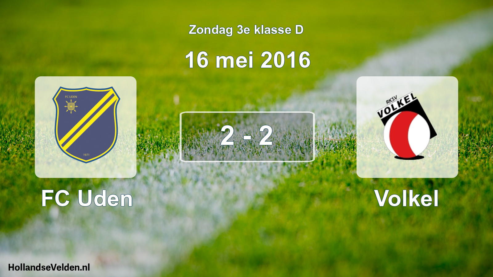 Total number of matches played: FC Uden - Volkel 2 - 2 (16 May 2016)