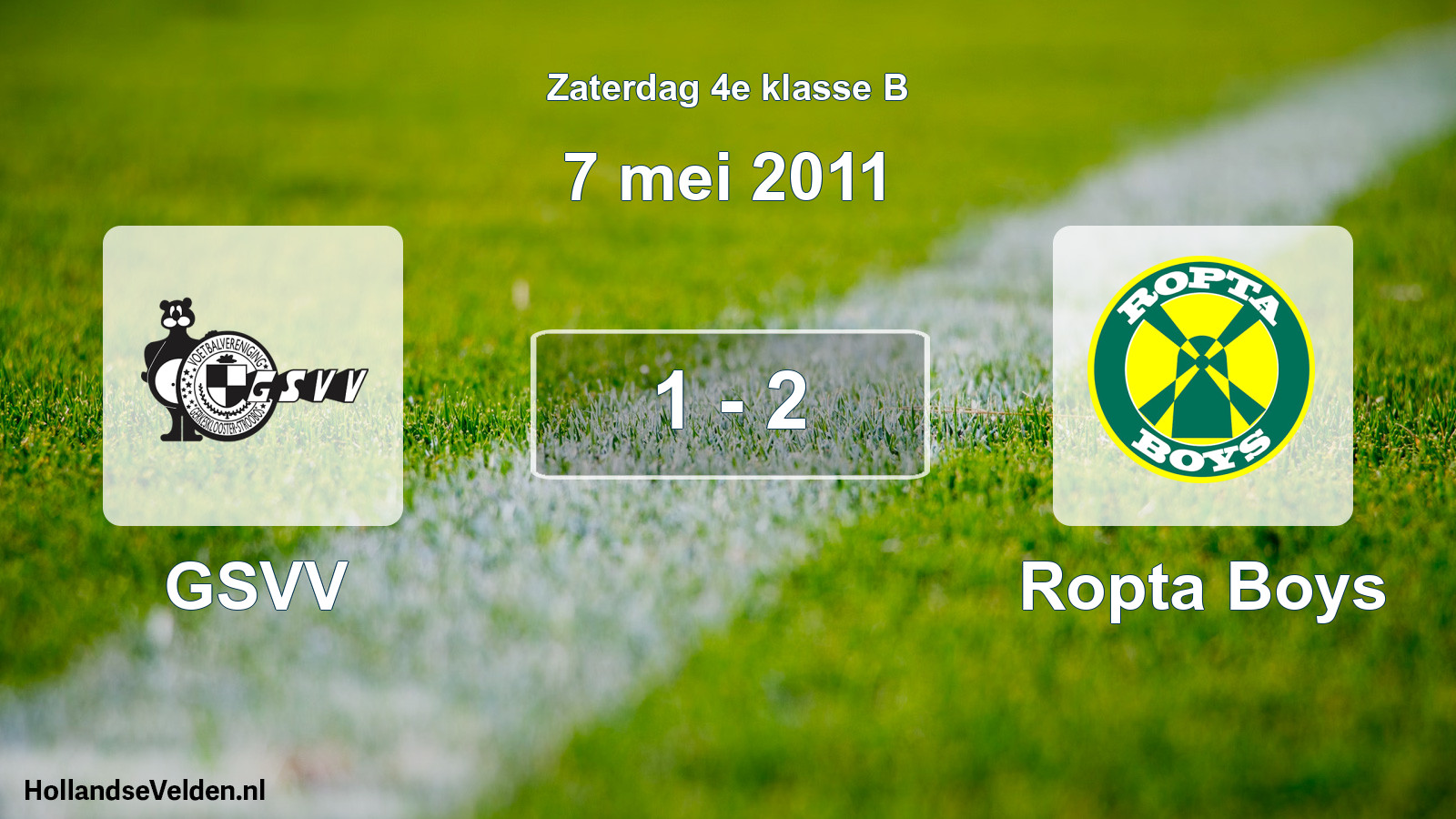 Total number of matches played: GSVV - Ropta Boys 1 - 2 (7 May 2011)