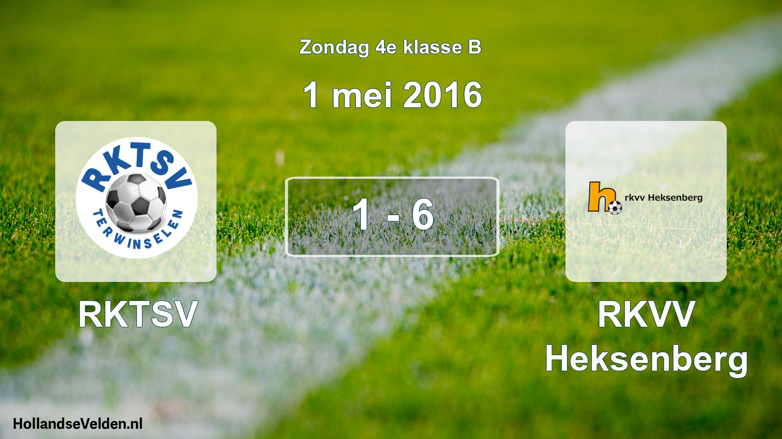 Total number of matches played: RKTSV - RKVV Heksenberg 1 - 6 (1 May 2016)