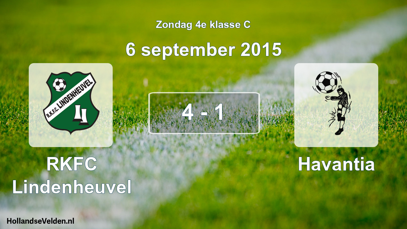 Total number of matches played: RKFC Lindenheuvel - Havantia 4 - 1 (6 September 2015)