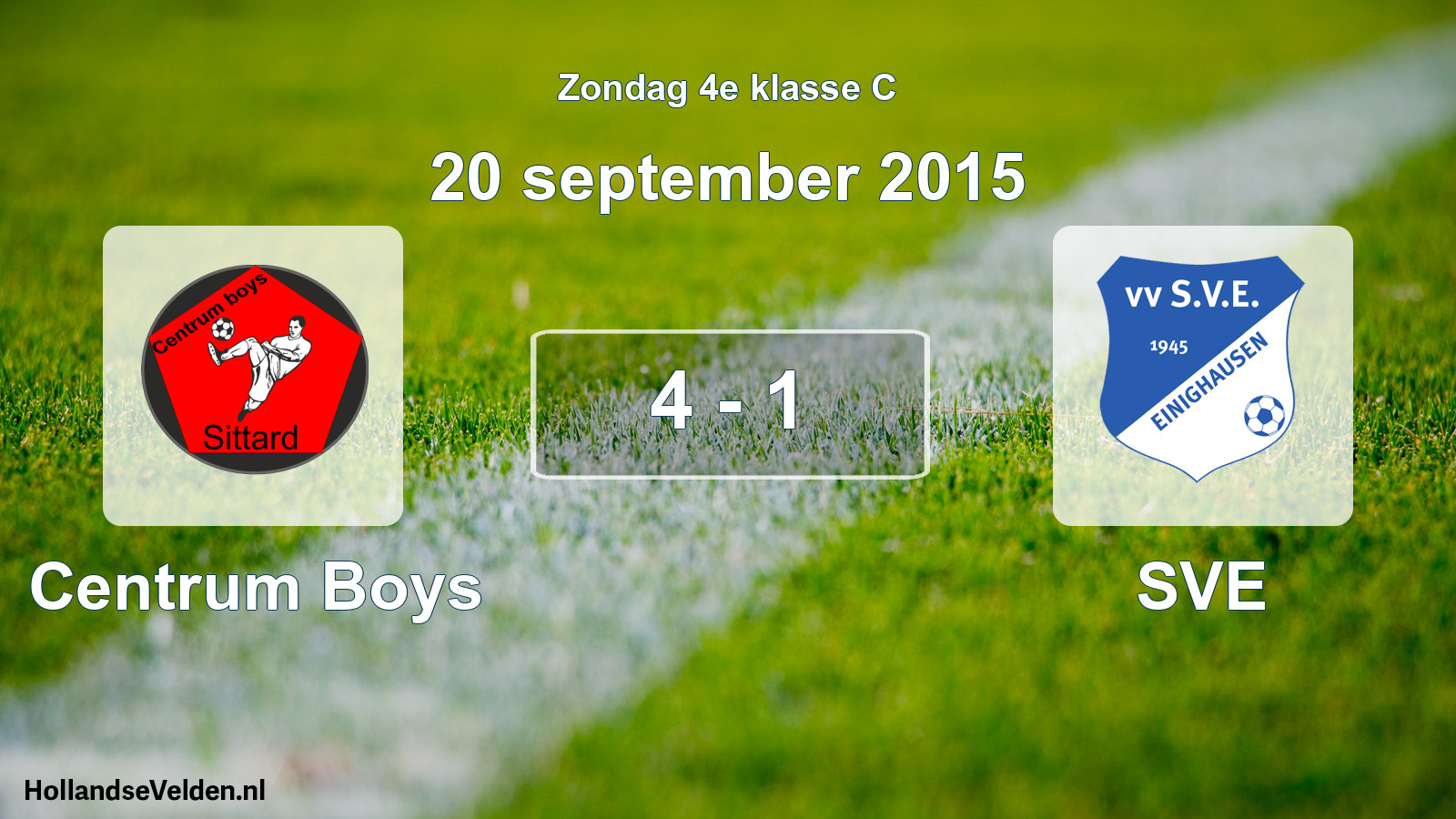 Total number of matches played: Centrum Boys - SVE 4 - 1 (20 September 2015)