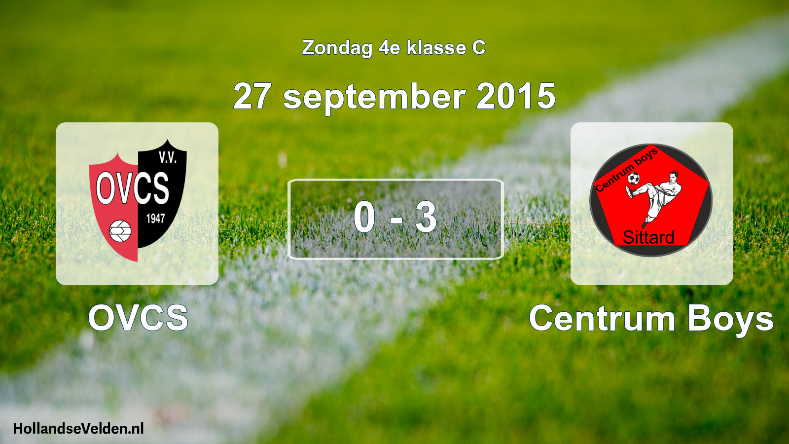 Total number of matches played: OVCS - Centrum Boys 0 - 3 (27 September 2015)