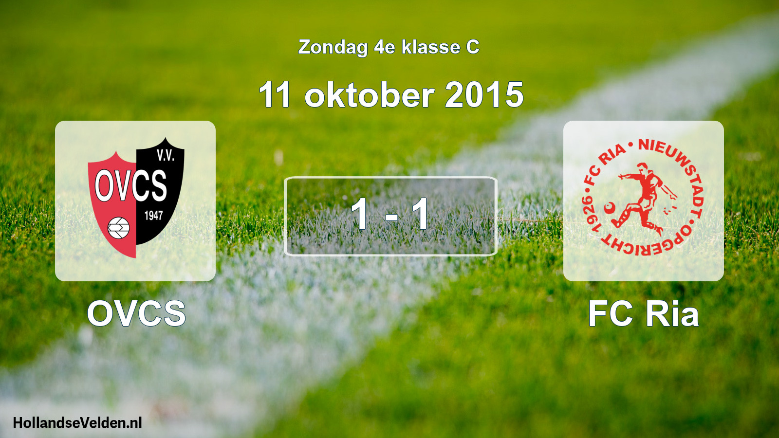 Total number of matches played: OVCS - FC Ria 1 - 1 (11 October 2015)