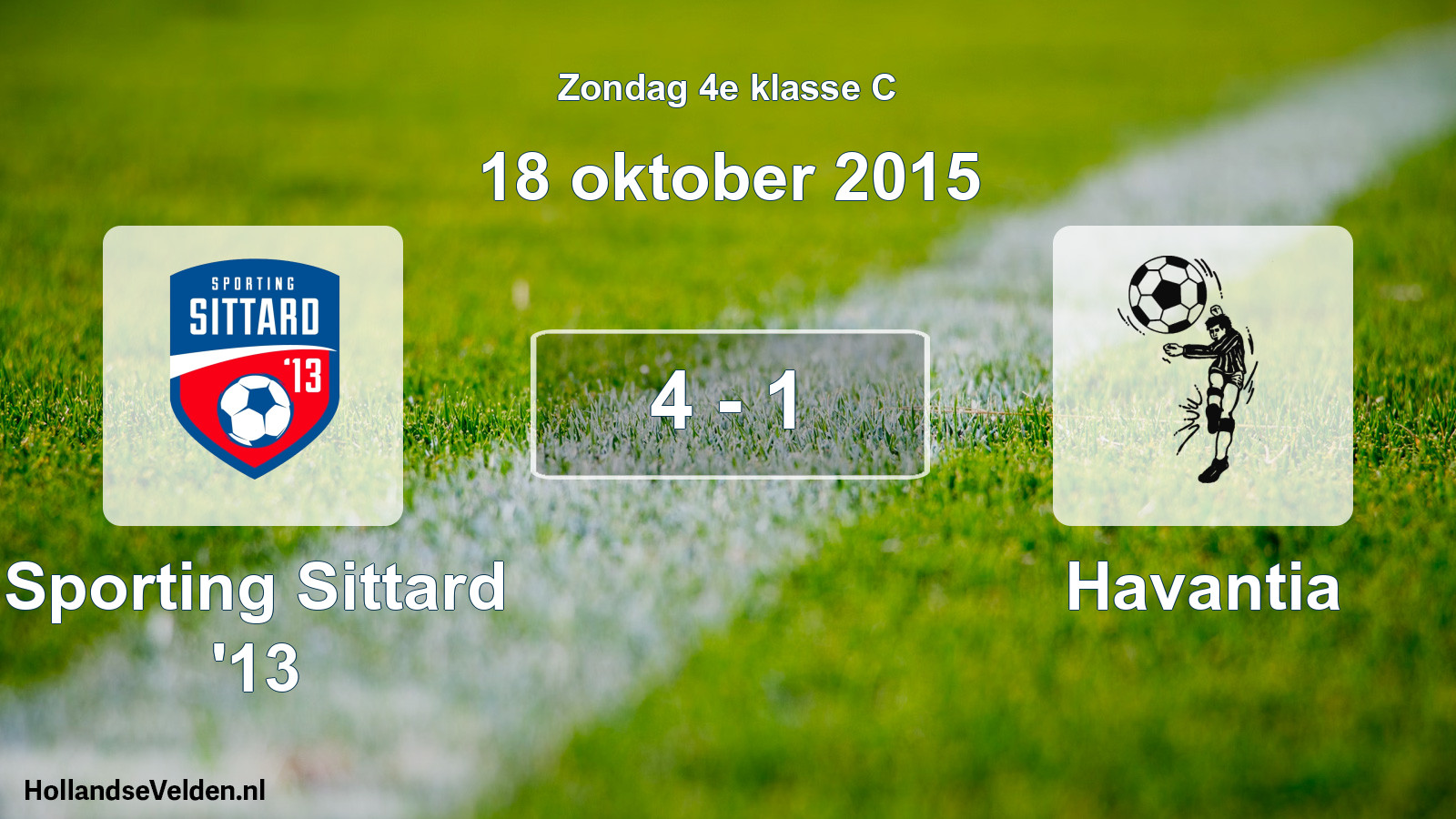 Total number of matches played: Sporting Sittard '13 - Havantia 4 - 1 (18 October 2015)