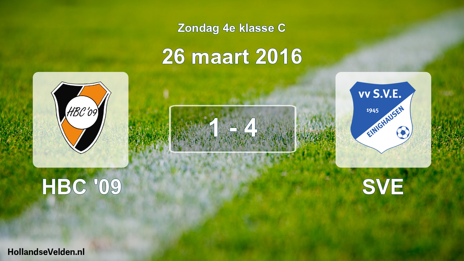 Total number of matches played: HBC '09 - SVE 1 - 4 (26 March 2016)