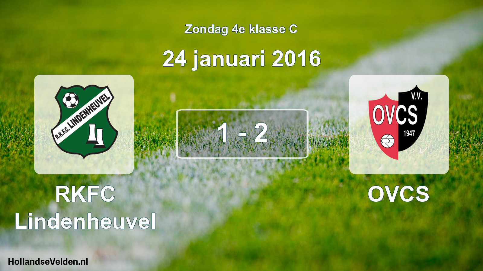 Total number of matches played: RKFC Lindenheuvel - OVCS 1 - 2 (24 January 2016)