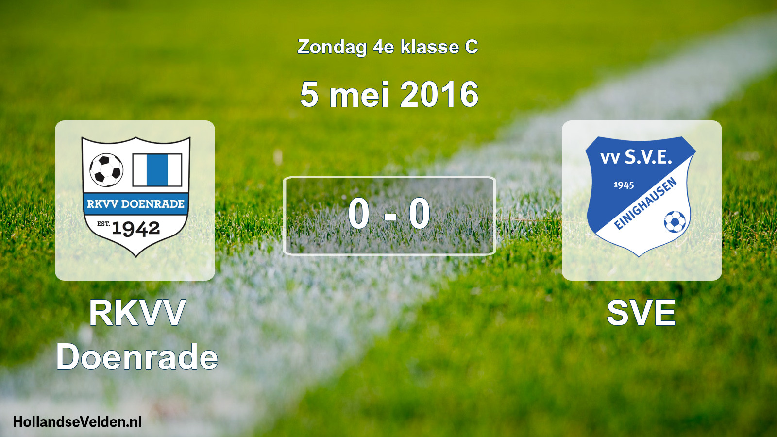 Total number of matches played: RKVV Doenrade - SVE 0 - 0 (5 May 2016)