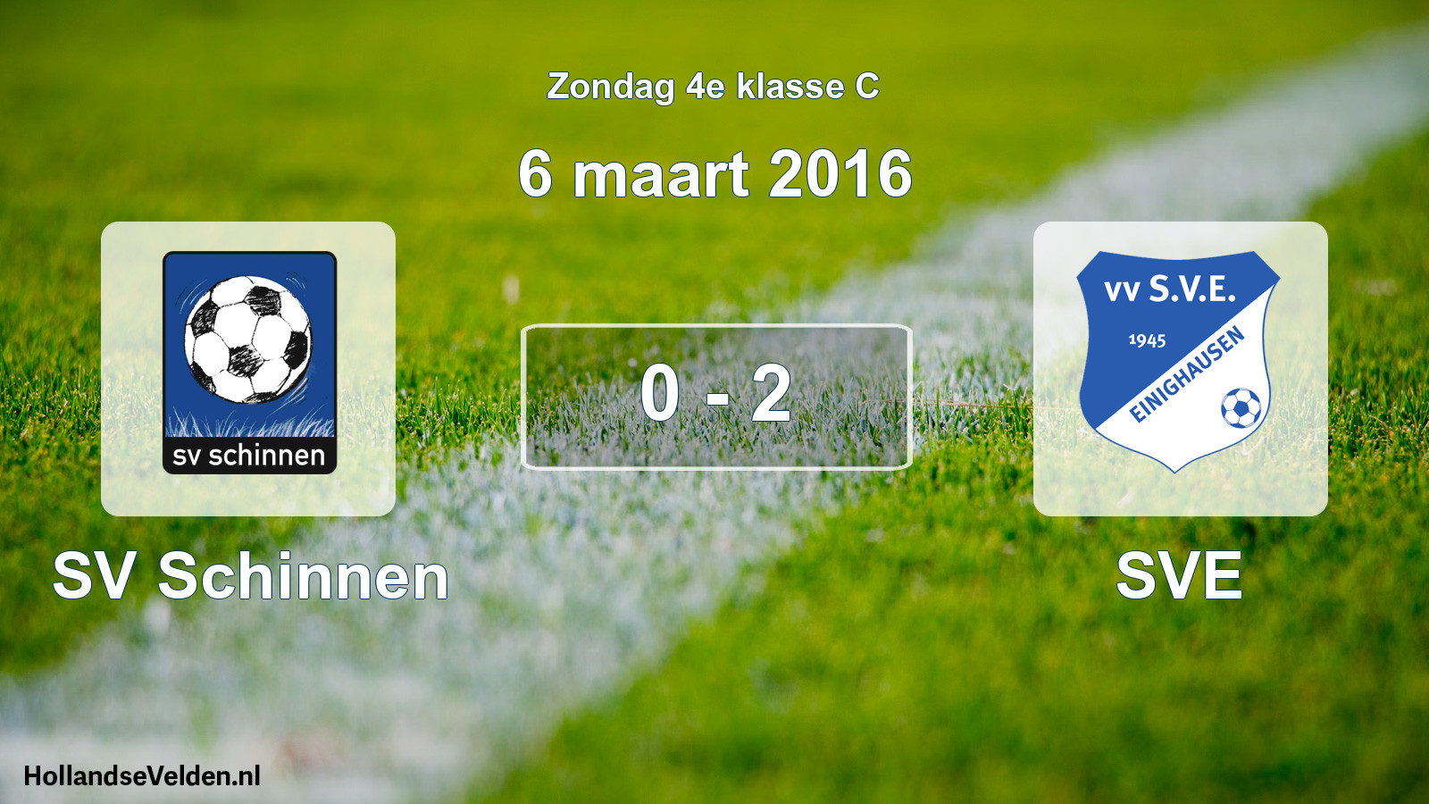 Total number of matches played: SV Schinnen - SVE 0 - 2 (6 March 2016)