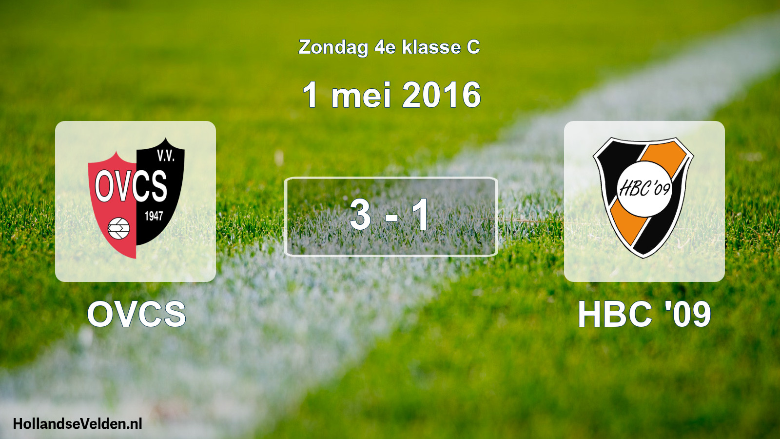 Total number of matches played: OVCS - HBC '09 3 - 1 (1 May 2016)