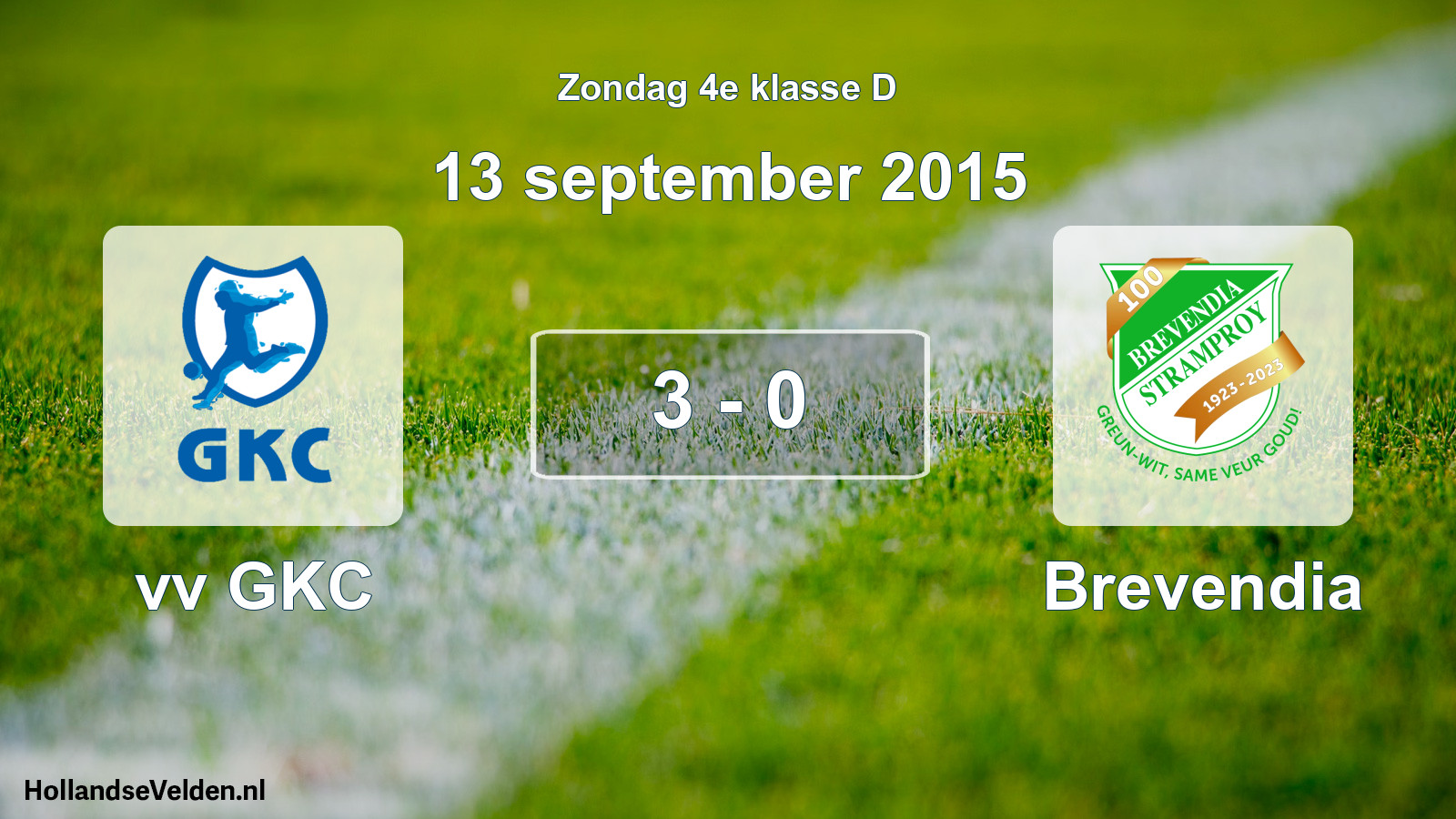 Total number of matches played: vv GKC - Brevendia 3 - 0 (13 September 2015)