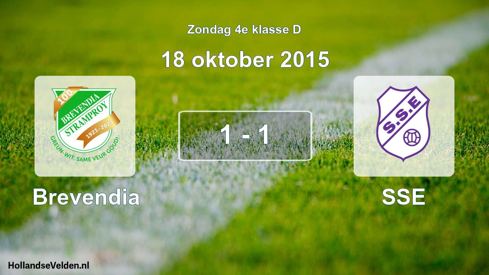 Total number of matches played: Brevendia - SSE 1 - 1 (18 October 2015)