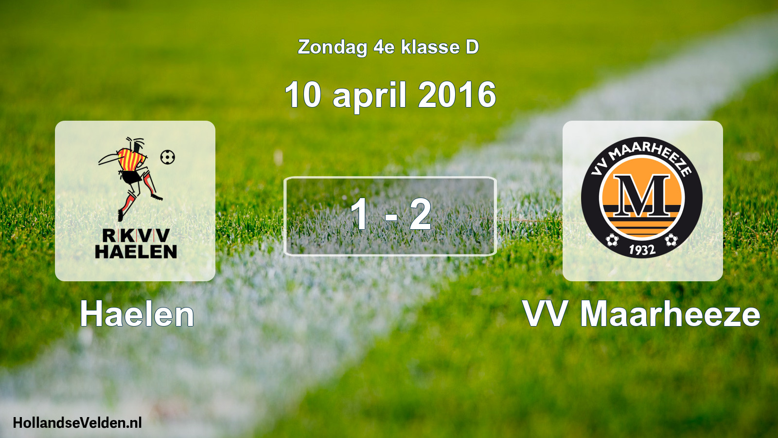 Total number of matches played: Haelen - VV Maarheeze 1 - 2 (10 April 2016)