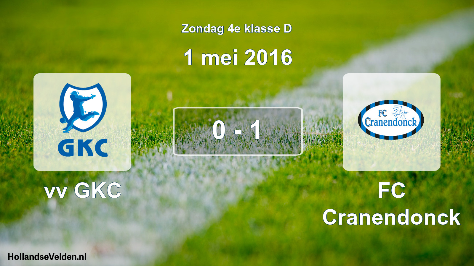 Total number of matches played: vv GKC - FC Cranendonck 0 - 1 (1 May 2016)