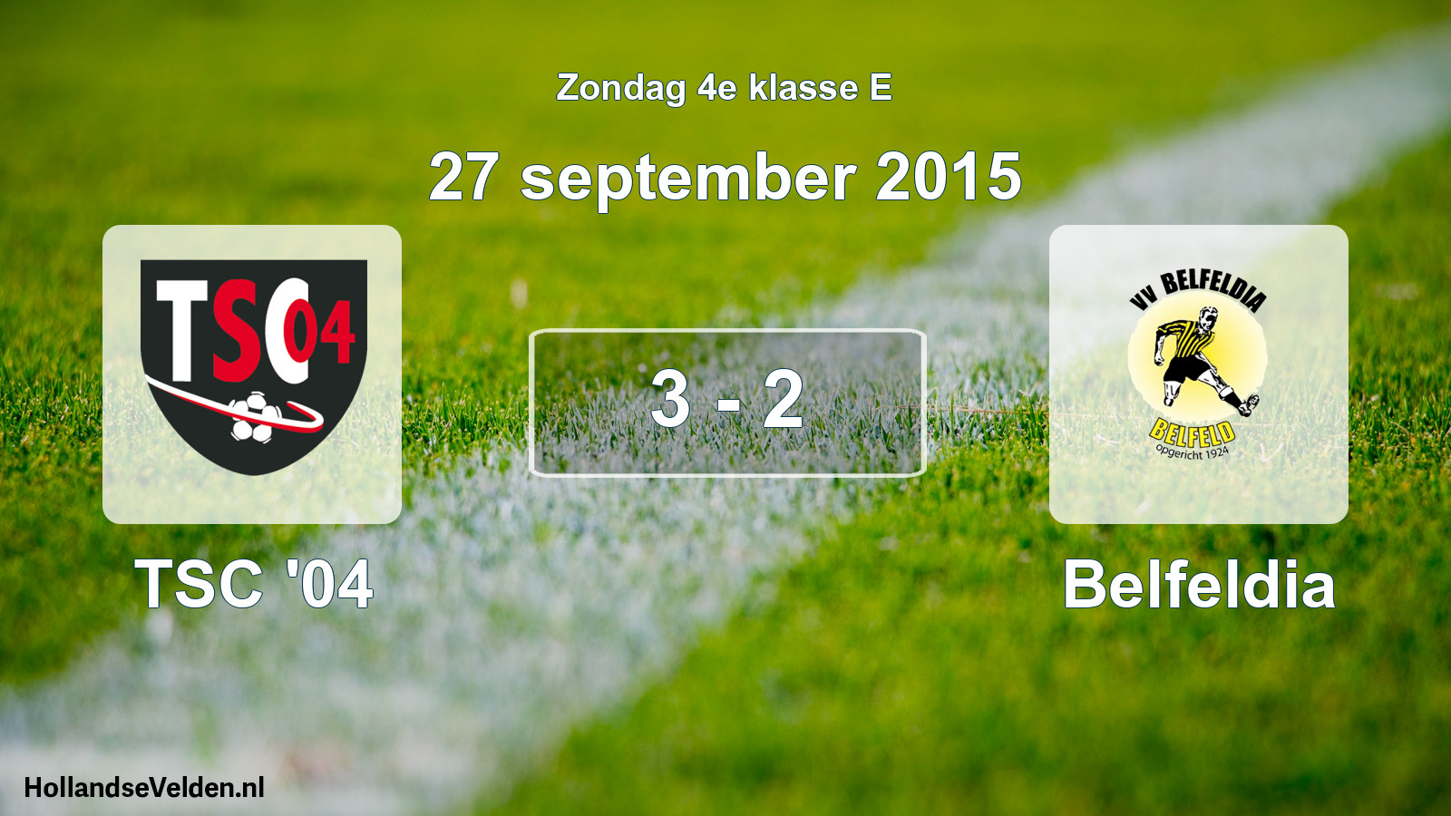Total number of matches played: TSC '04 - Belfeldia 3 - 2 (27 September 2015)