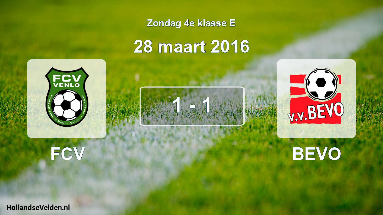 Total number of matches played: FCV - BEVO 1 - 1 (28 March 2016)