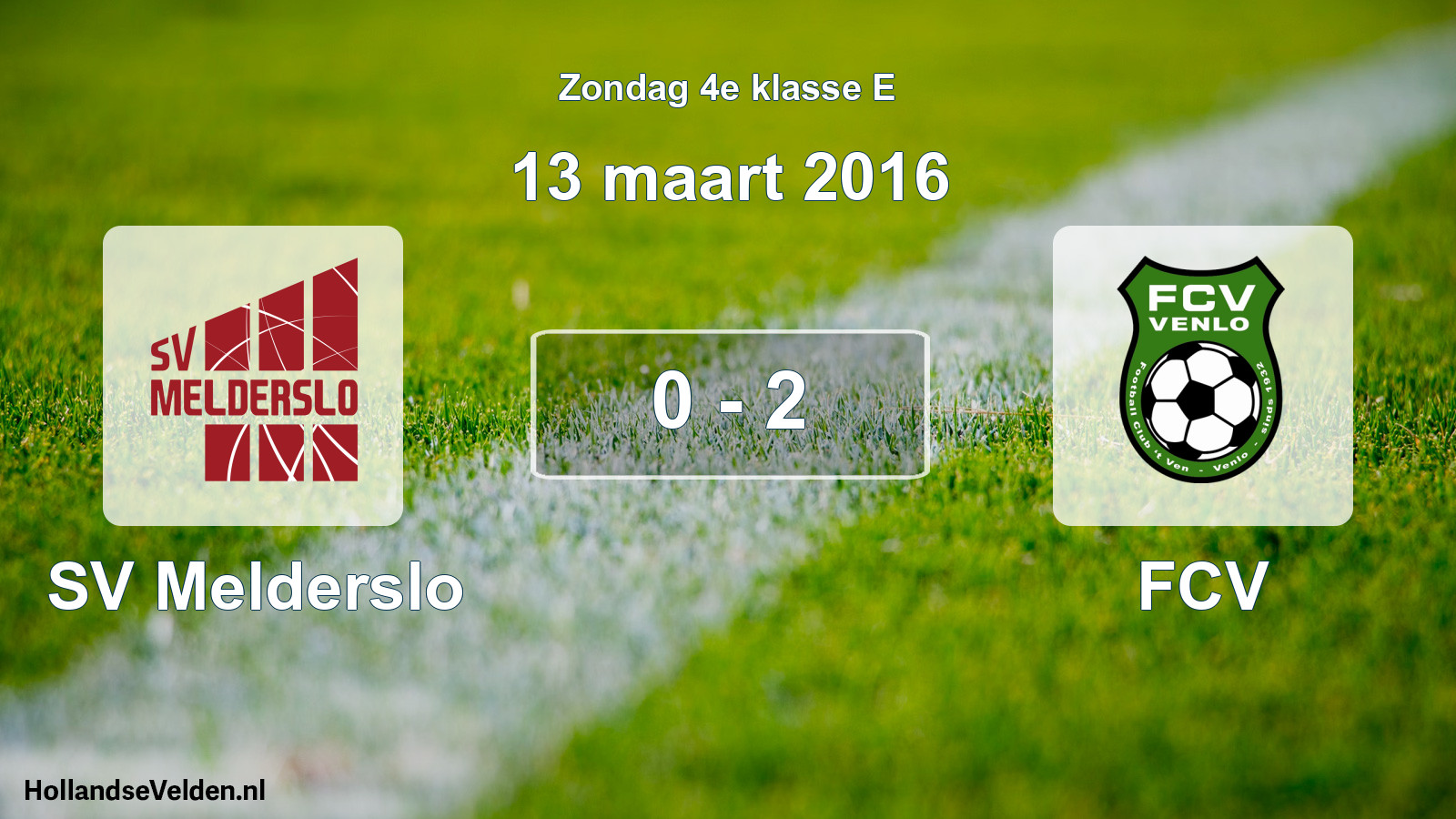 Total number of matches played: SV Melderslo - FCV 0 - 2 (13 March 2016)