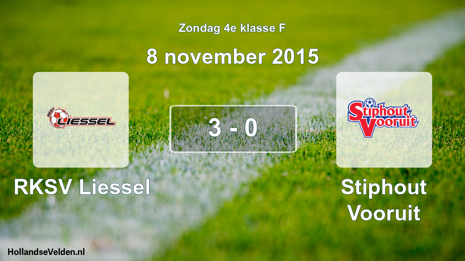 Total number of matches played: RKSV Liessel - Stiphout Vooruit 3 - 0 (8 November 2015)