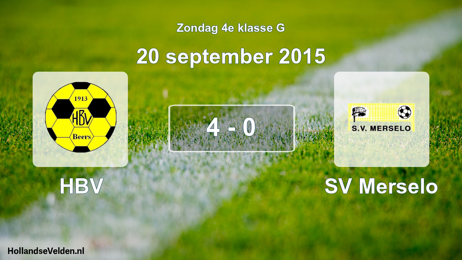 Total number of matches played: HBV - SV Merselo 4 - 0 (20 September 2015)