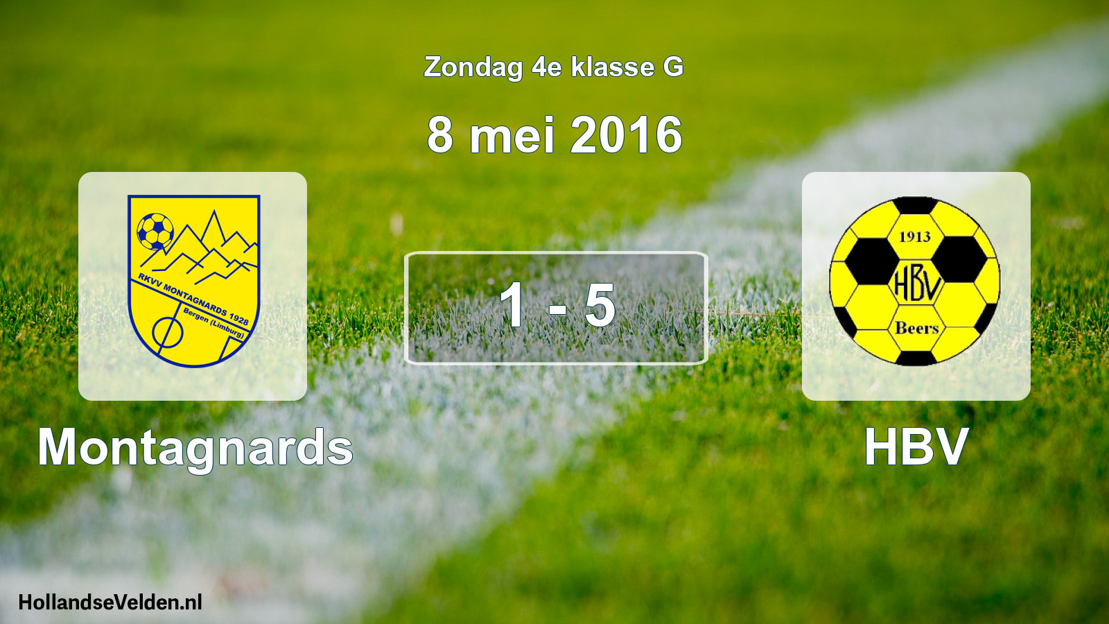 Total number of matches played: Montagnards - HBV 1 - 5 (8 May 2016)