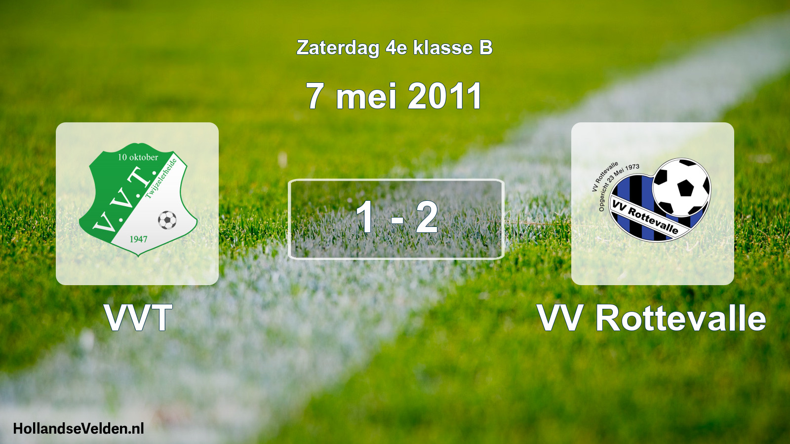 Total number of matches played: VVT - VV Rottevalle 1 - 2 (7 May 2011)