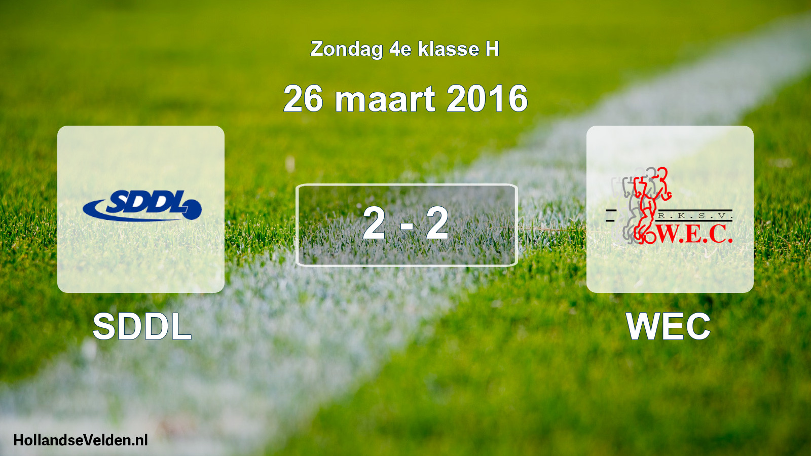 Total number of matches played: SDDL - WEC 2 - 2 (26 March 2016)